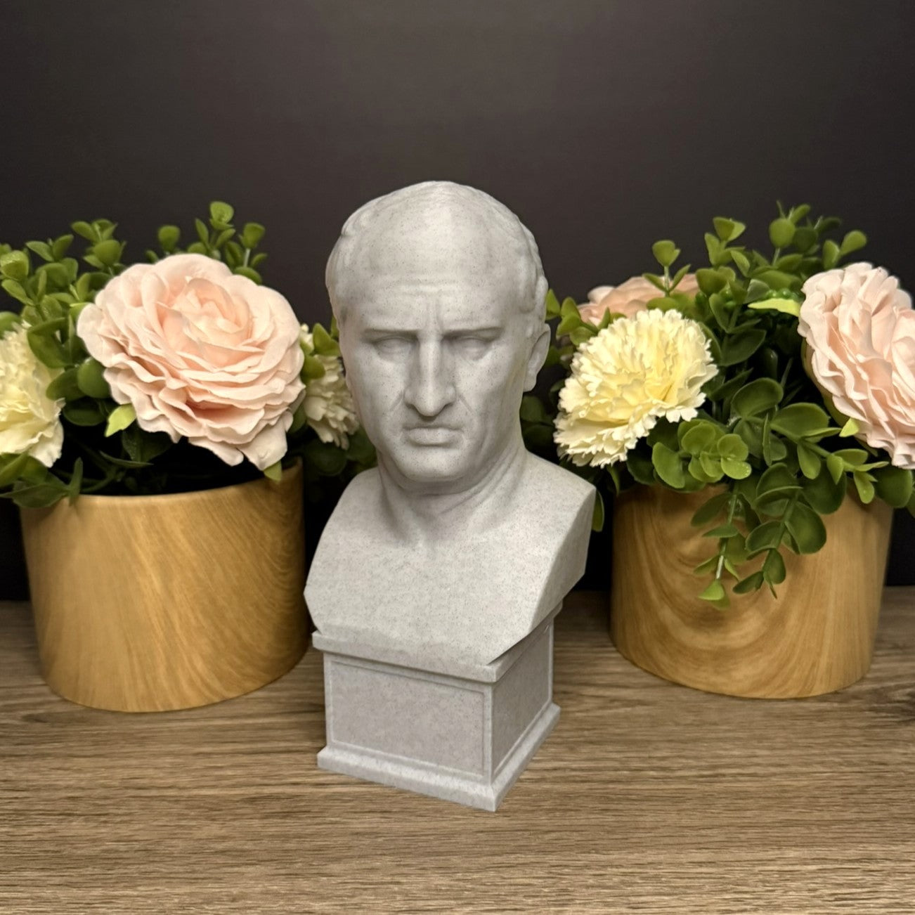 Cicero Bust - Flower View