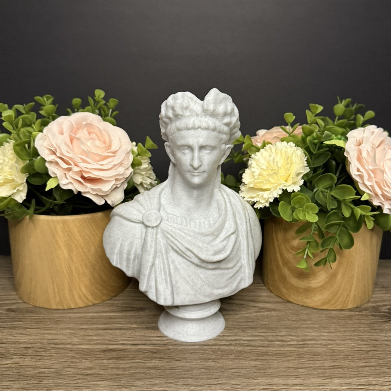 Claudius Bust - Flower View